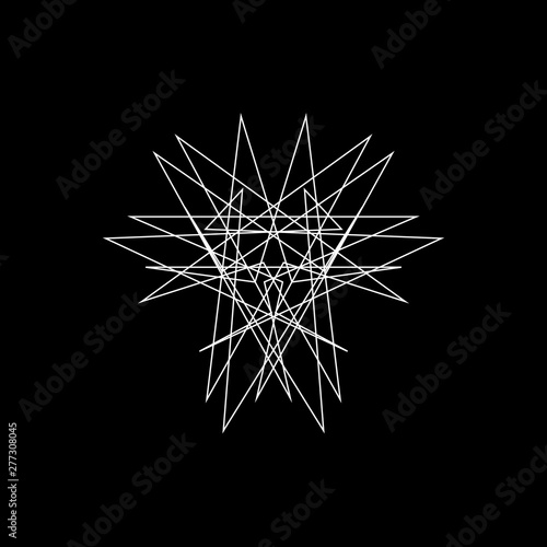 Abstract geometric shape of...