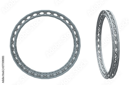 Truss circle. Isolated on white background. Vector illustration.