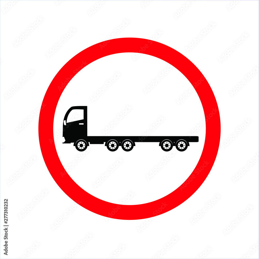no lorry icon no truck transport sign vector no lorry icon no truck transport sign vector
