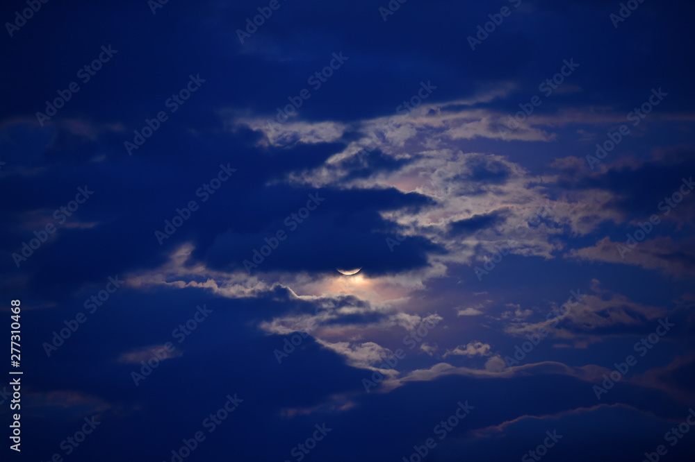 Fototapeta premium Landscape of sunrise over mountains, Thailand 