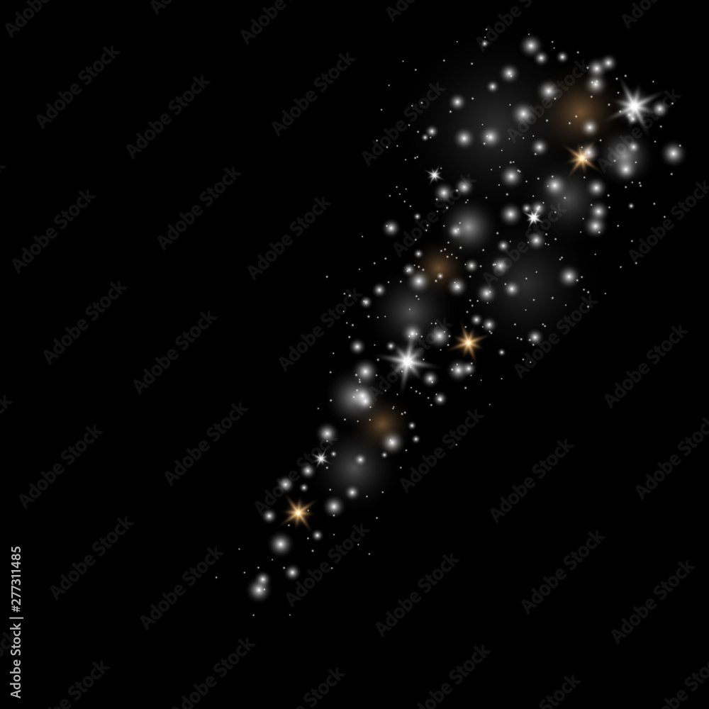 Dust white . Sparkling magical dust Dust white . Sparkling magical dust