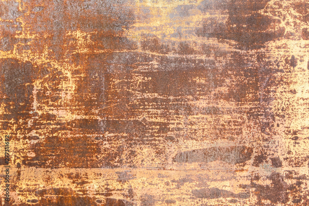 Obraz premium Background rusty brown red orange metal wall
