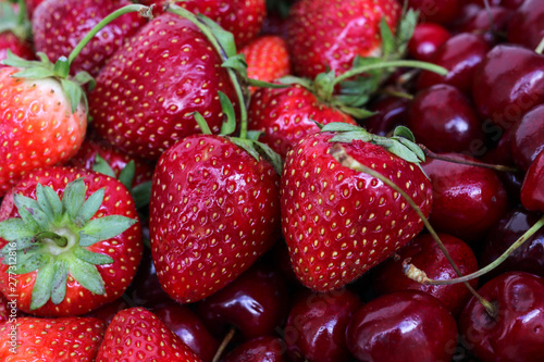 strawberries in a basket