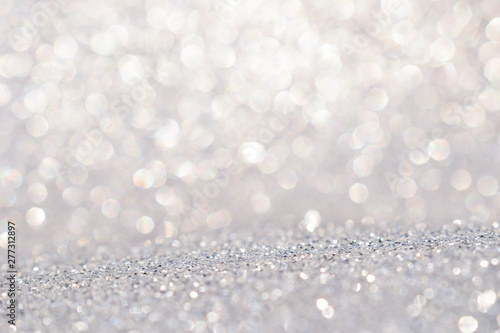 shine and sparkle of silver glitter abstract background 