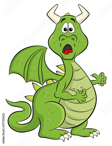 scared looking cartoon dragon