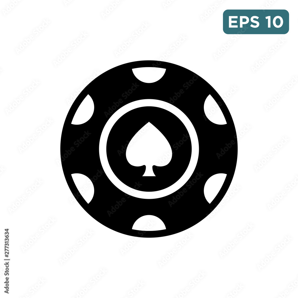 poker chip icon vecto - casino chip icon vector poker chip icon vecto - casino chip icon vector