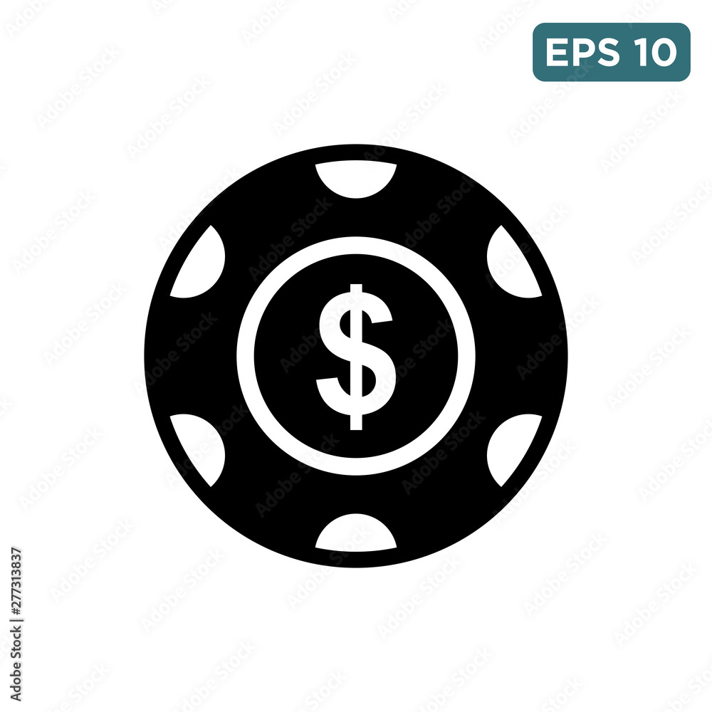 poker chip icon vecto - casino chip icon vector poker chip icon vecto - casino chip icon vector