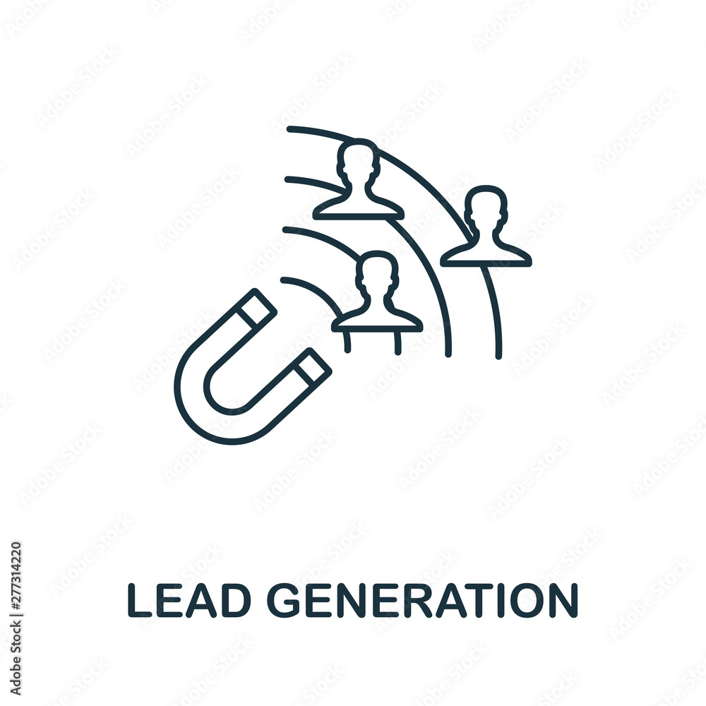 Lead Generation Outline Icon Thin Line Concept Element From Content Icons Collection Creative Lead Generation Icon For Mobile Apps And Web Usage Stock ベクター Adobe Stock