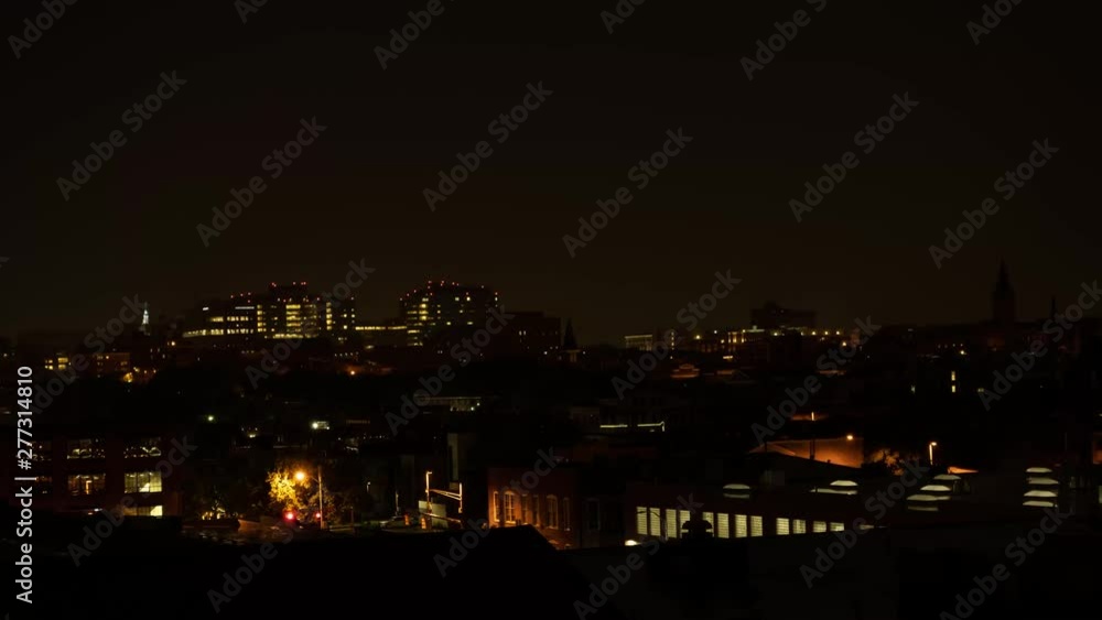 Thunderstorm timelapse in off of balcony facing the city Thunderstorm timelapse in off of balcony facing the city