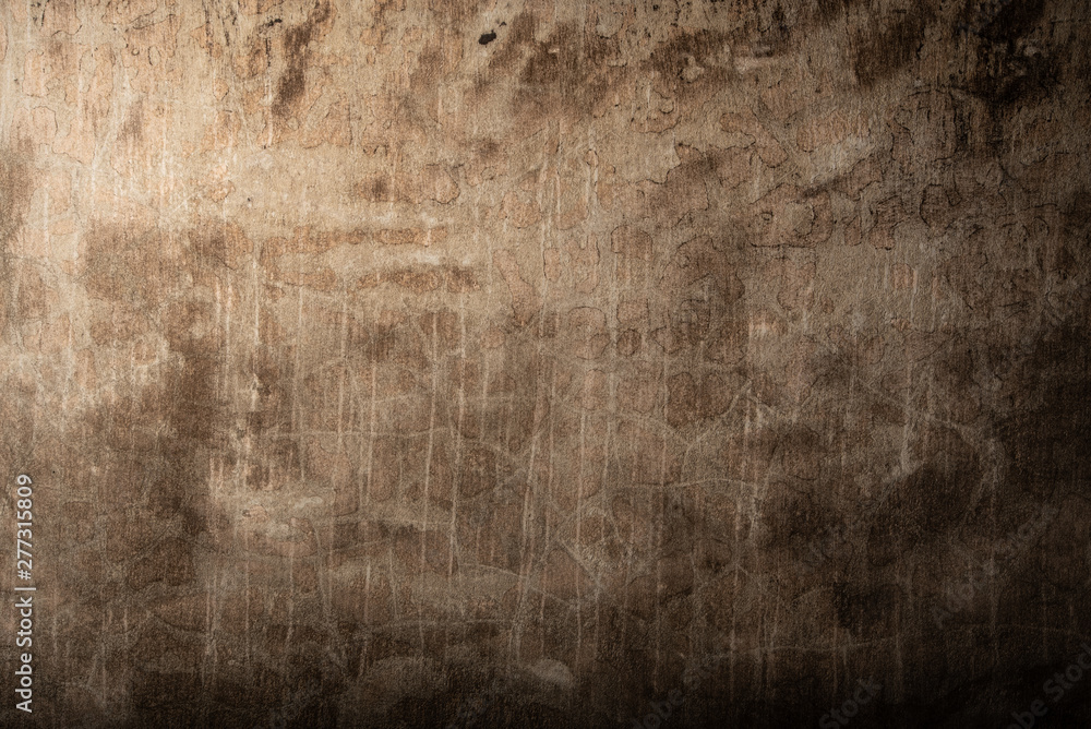Fototapeta premium Dark brown background concrete texture wall grunge rust rusty