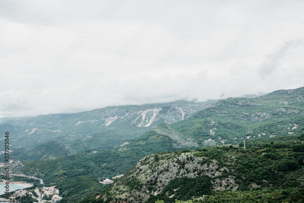 Beautiful view of the mountains and the natural landscape in Montenegro.