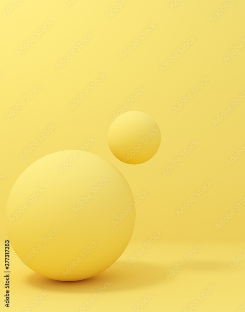 Bright, yellow summer bubbles, on a light pastel background.Digital,trend, conceptual illustration for advertising products, products - cover, banner for decoration with copy space - 3D, render. Bright, yellow summer bubbles, on a light pastel background.Digital,trend, conceptual illustration for advertising products, products - cover, banner for decoration with copy space - 3D, render.