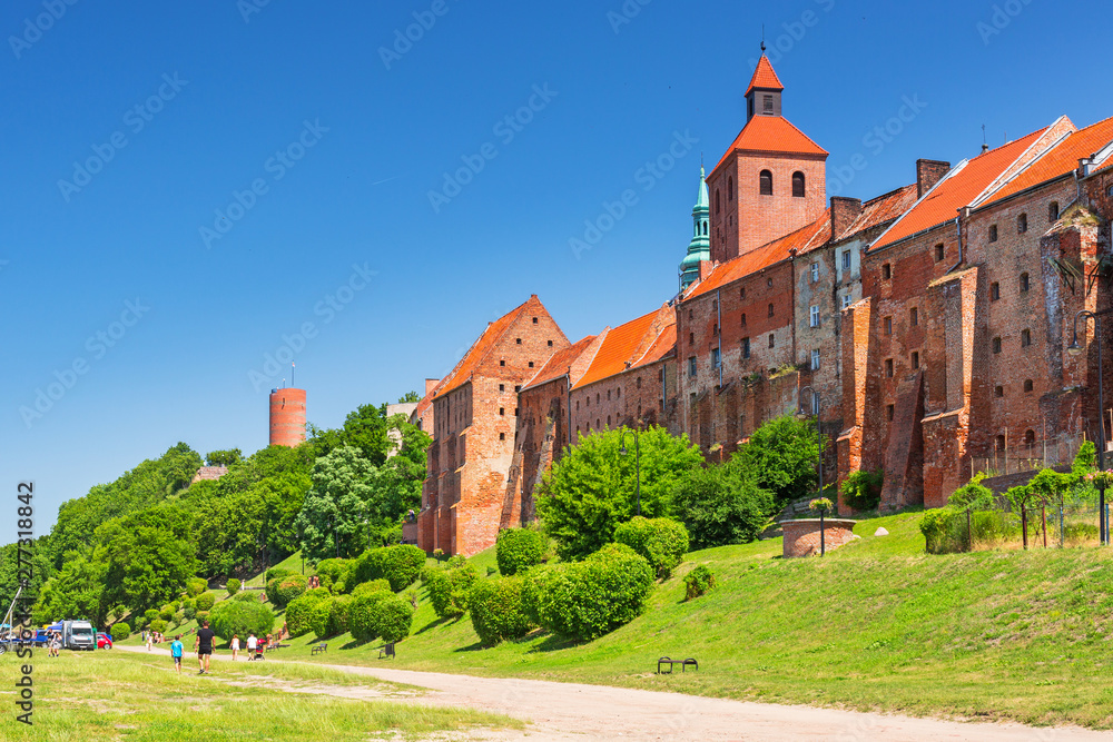 Beautiful architecture of Grudziadz with granaries at Wisla river, Poland Beautiful architecture of Grudziadz with granaries at Wisla river, Poland