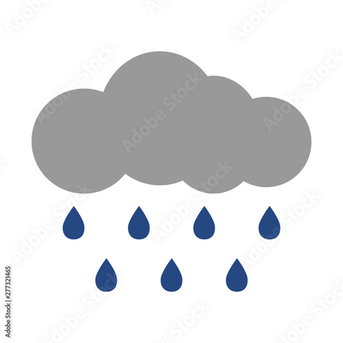 cloud with rain vector