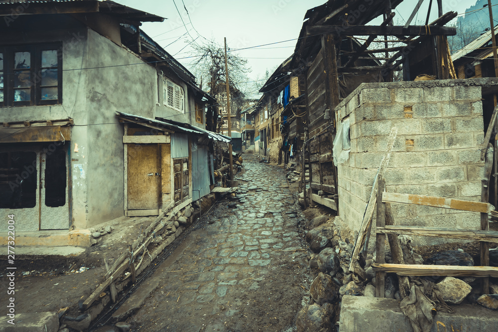 Old community Laripora village of Pahalgam is a popular tourist destination Kashmir,India