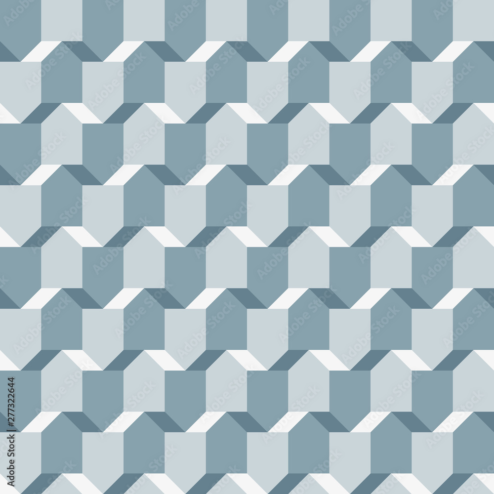 Decorative Scandinavian geometric modern pattern for the background, tile and textiles. It is assembled from modular parts. Vector. Seamless.