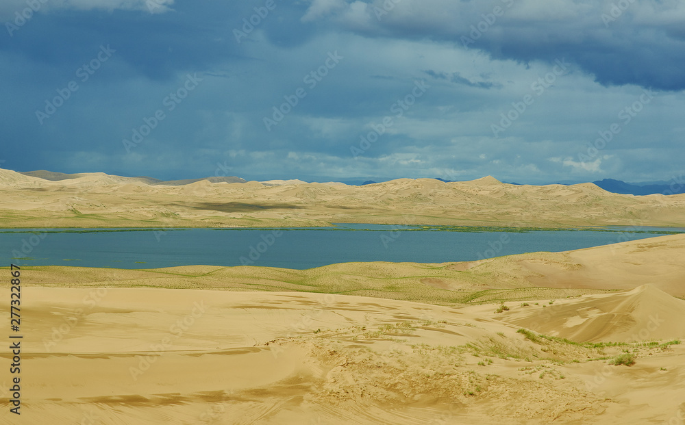 sand dunes of  lake Durgen Nuur