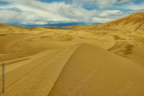 Mongolia. Sands Mongol Els  sandy dune desert 