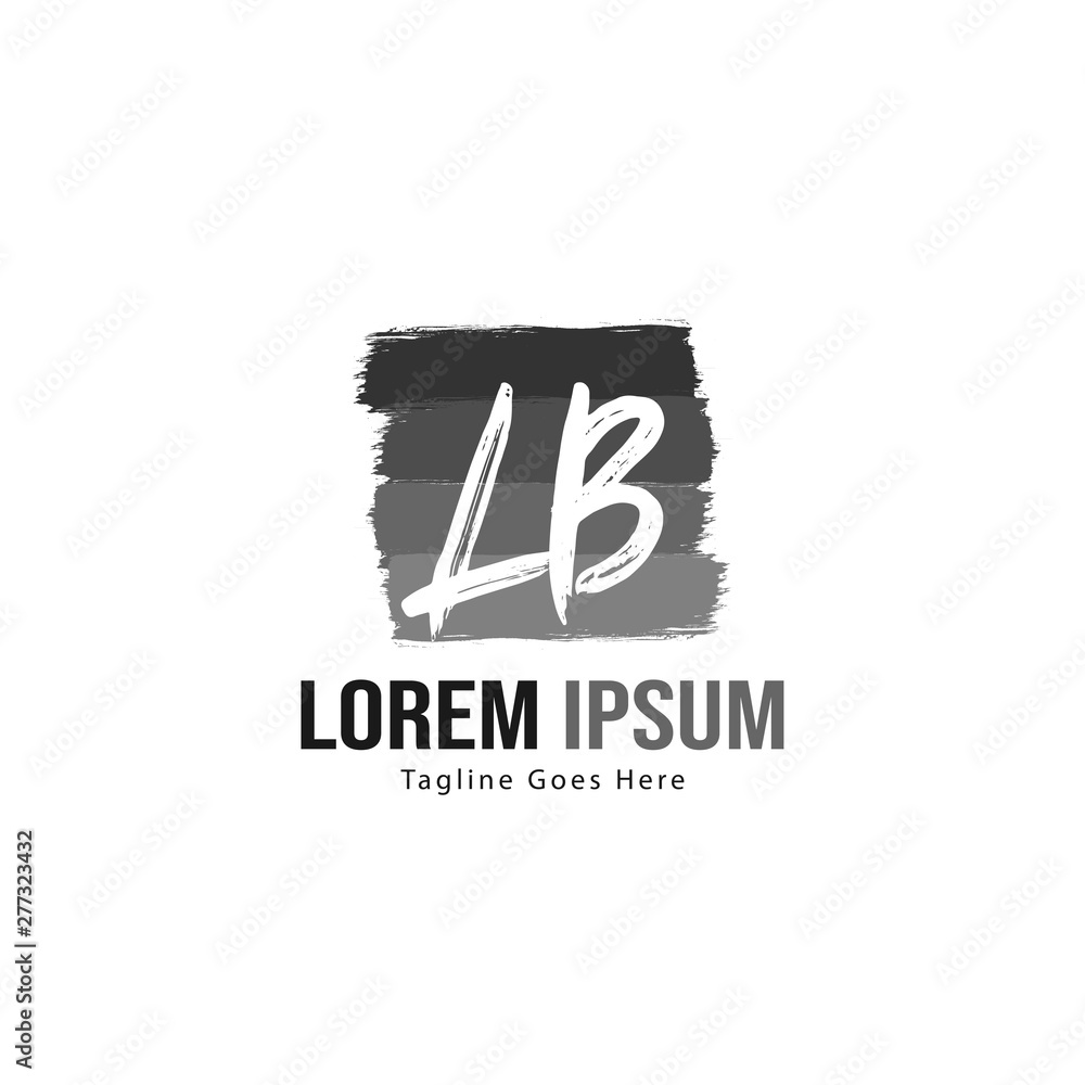 Initial LB logo template with modern frame. Minimalist LB letter logo vector illustration Initial LB logo template with modern frame. Minimalist LB letter logo vector illustration