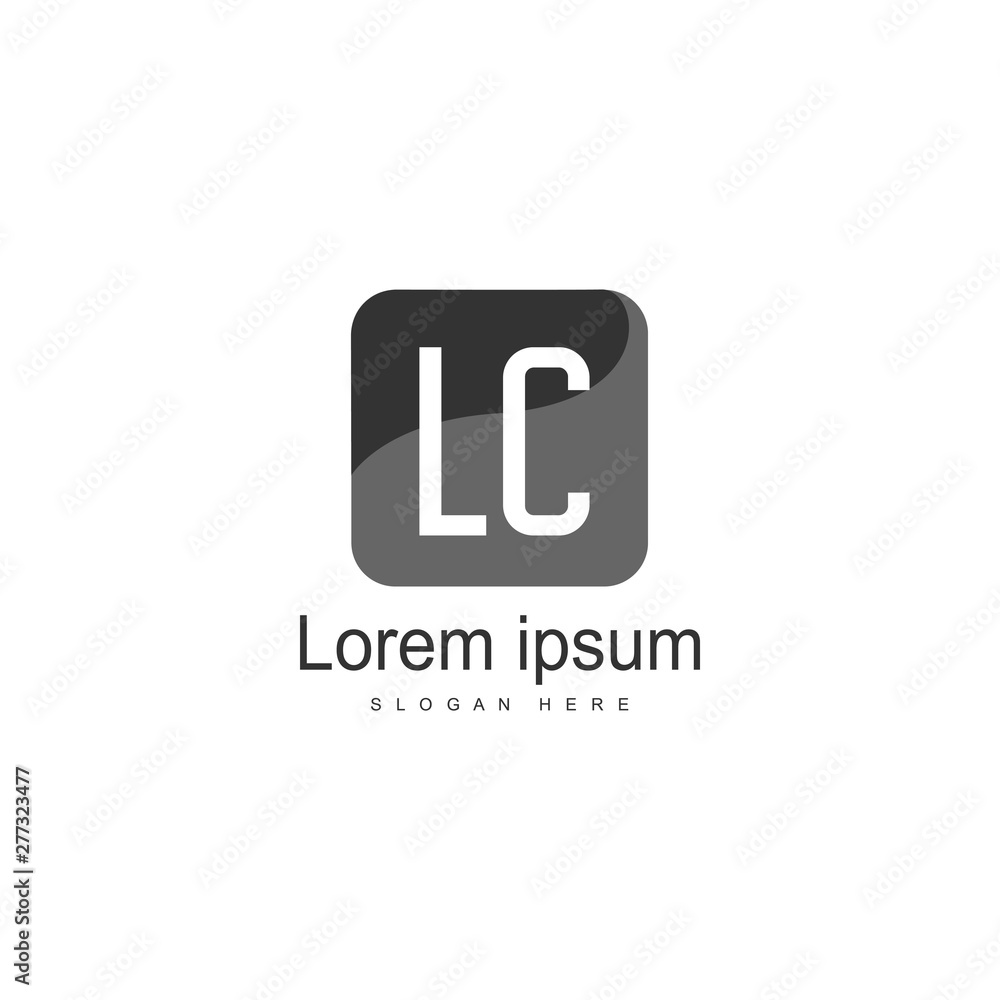 Initial LC logo template with modern frame. Minimalist LC letter logo vector illustration Initial LC logo template with modern frame. Minimalist LC letter logo vector illustration