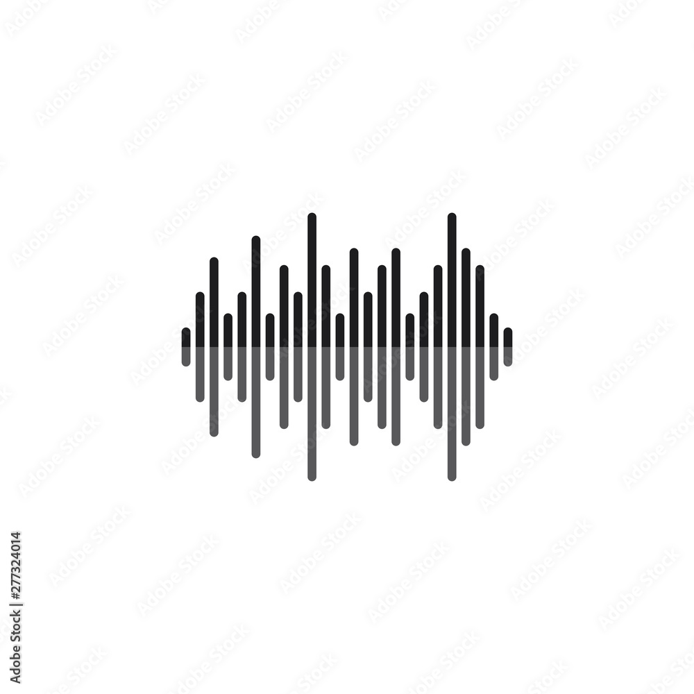 Sound waves vector illustration design Sound waves vector illustration design