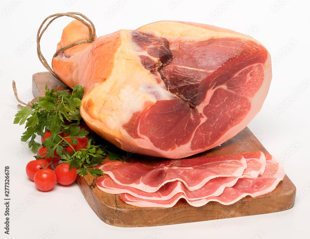 Foto Stock prosciutto crudo intero