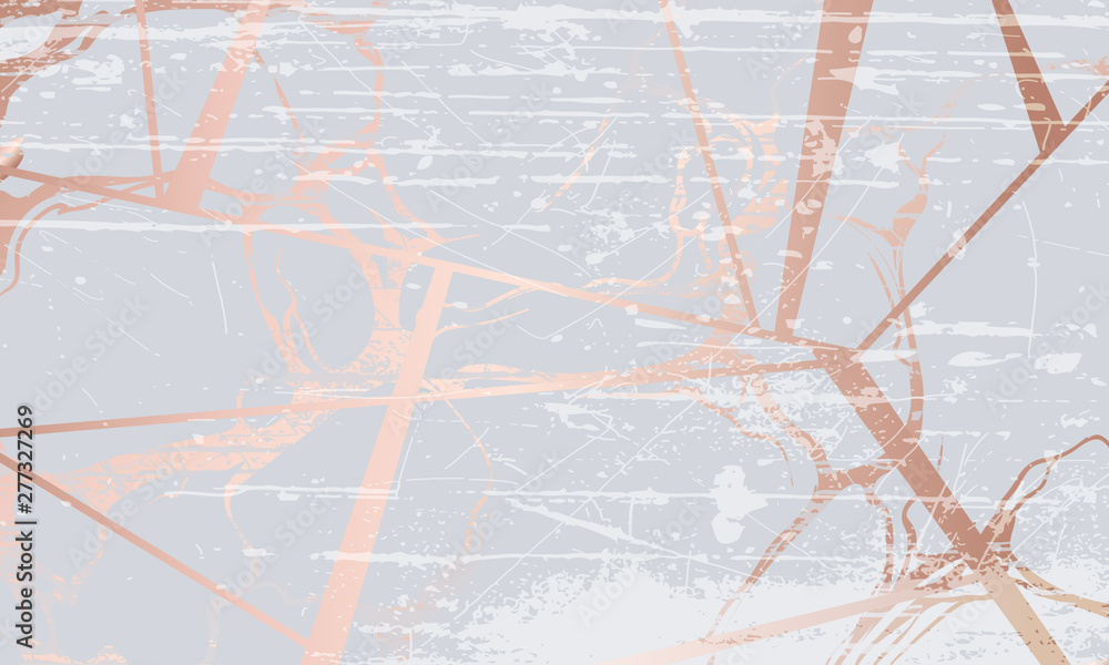 Fototapeta premium Vintage golden marble pattern Vector. Beautiful glossy texture. golden gray structure decors