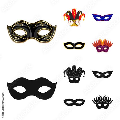 Vector illustration of luxury and celebration symbol. Collection of luxury and hide stock symbol for web.