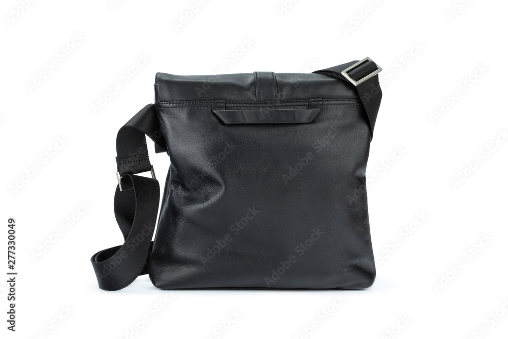 Male fashion leather handbag isolated on white background Male fashion leather handbag isolated on white background