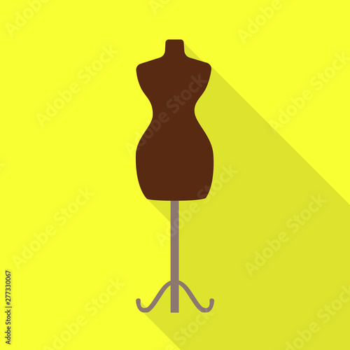 Vector design of mannequin and tailor symbol. Set of mannequin and manikin vector icon for stock.