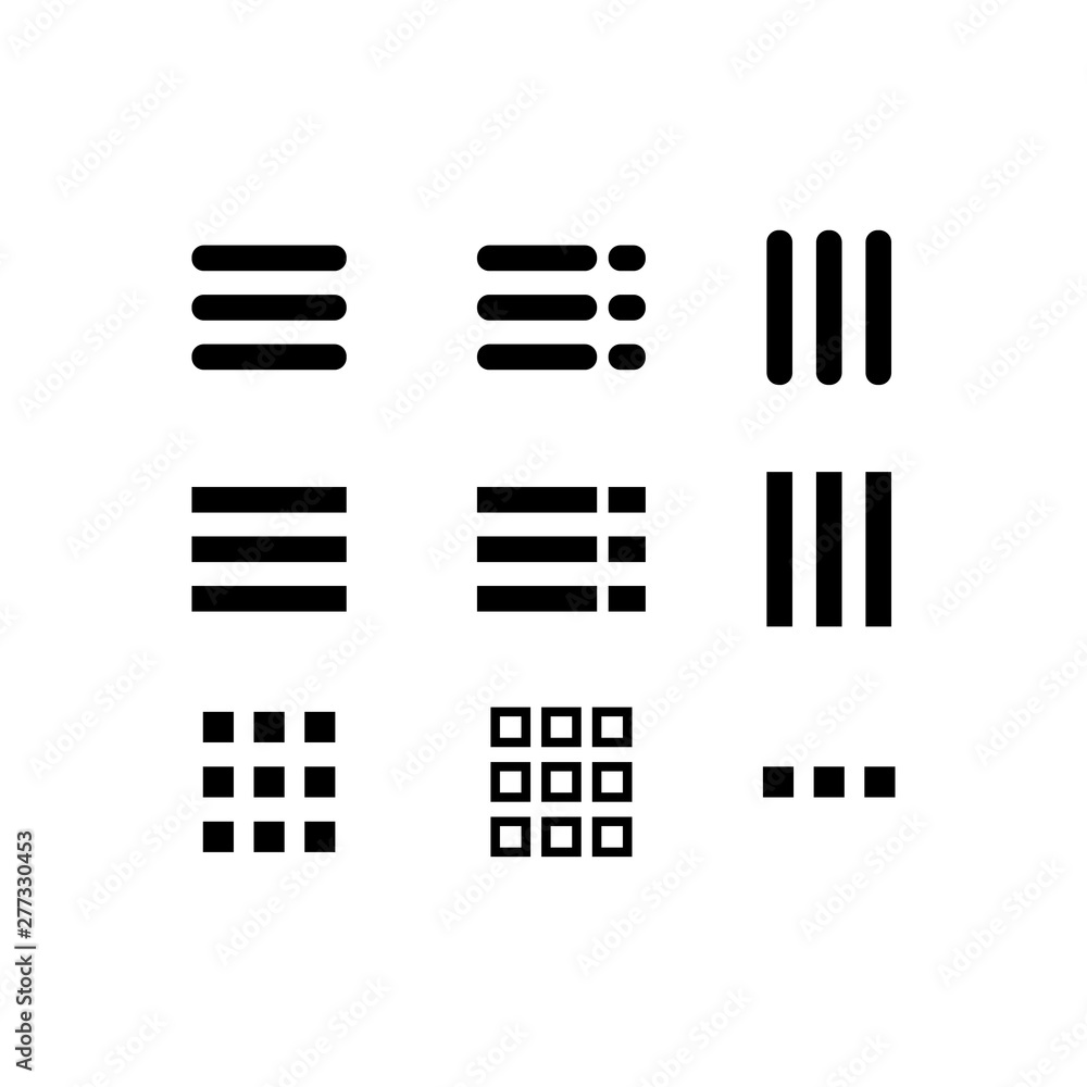 Hamburger symbol icon vector illustration Hamburger symbol icon vector illustration