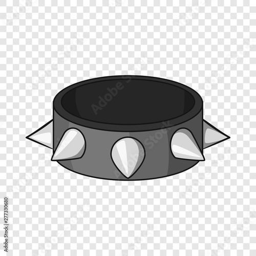 Bracelet with metal spikes icon. Cartoon illustration of bracelet with metal spikes vector icon for web