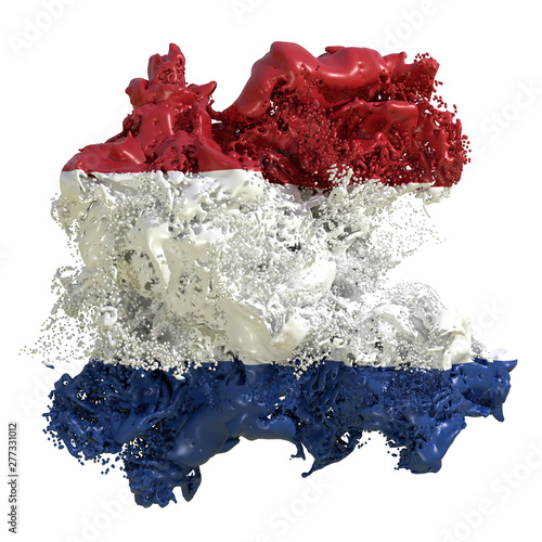 Photography Holland flag liquid
