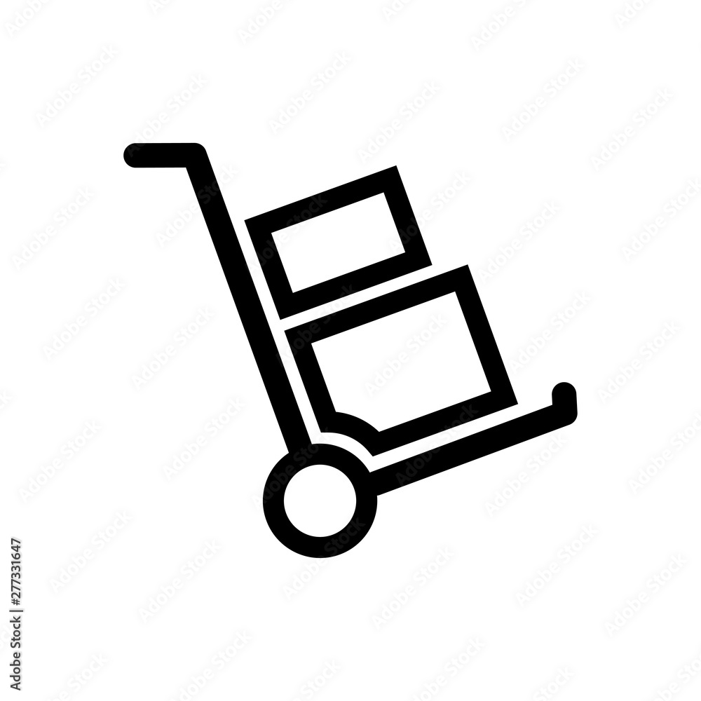 Handcart symbol icon vector illustration Handcart symbol icon vector illustration