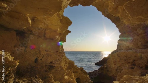 Inside of mainsail. Beautiful nature seascape composition.