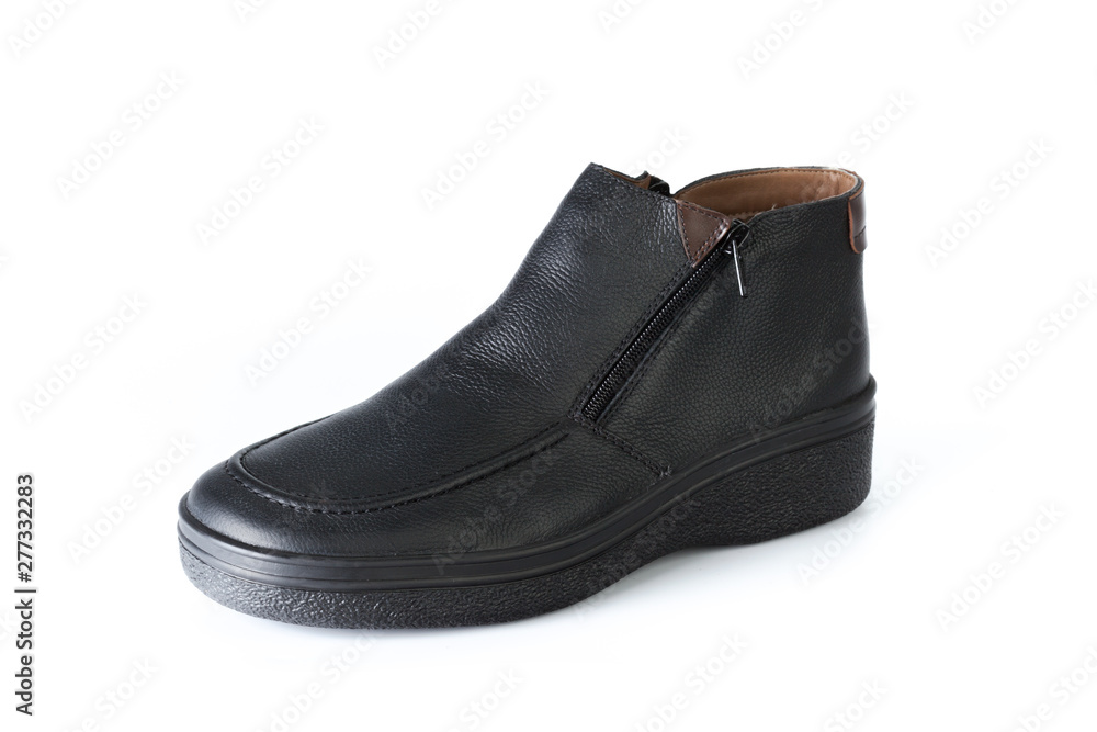 Male shoes ankle boots isolated on white background Male shoes ankle boots isolated on white background