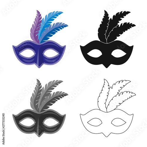 Isolated object of luxury and celebration logo. Set of luxury and hide stock symbol for web.