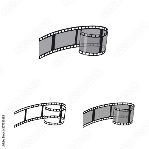Vector illustration of television and filming logo. Collection of television and viewing stock symbol for web.
