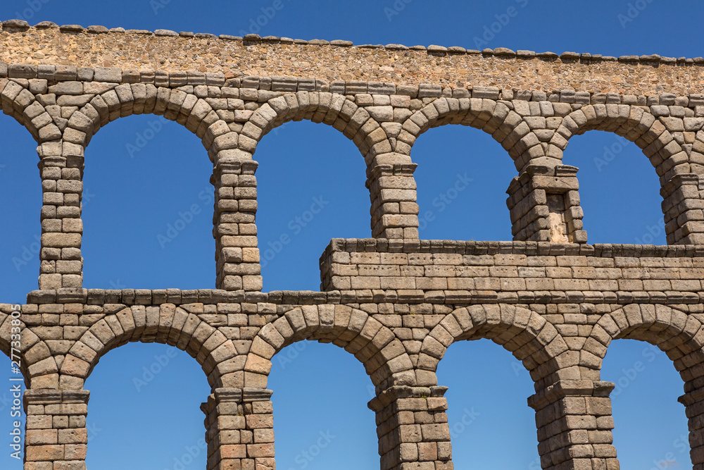 Segovia aqueduct ruins