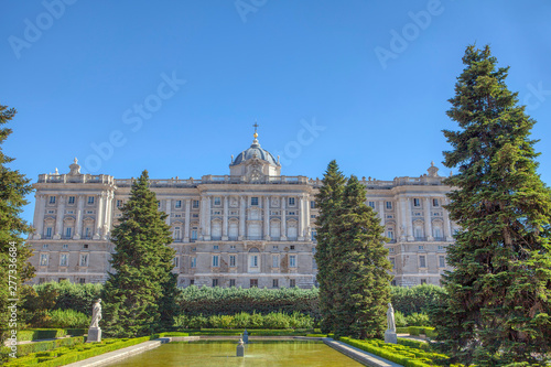 Sabatini Gardens and Royal Palace of Madrid