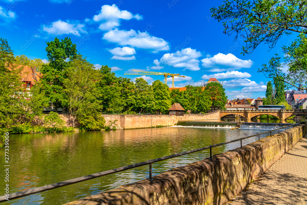 Fototapeta premium View on historic Architecture in Nuremberg, Germany