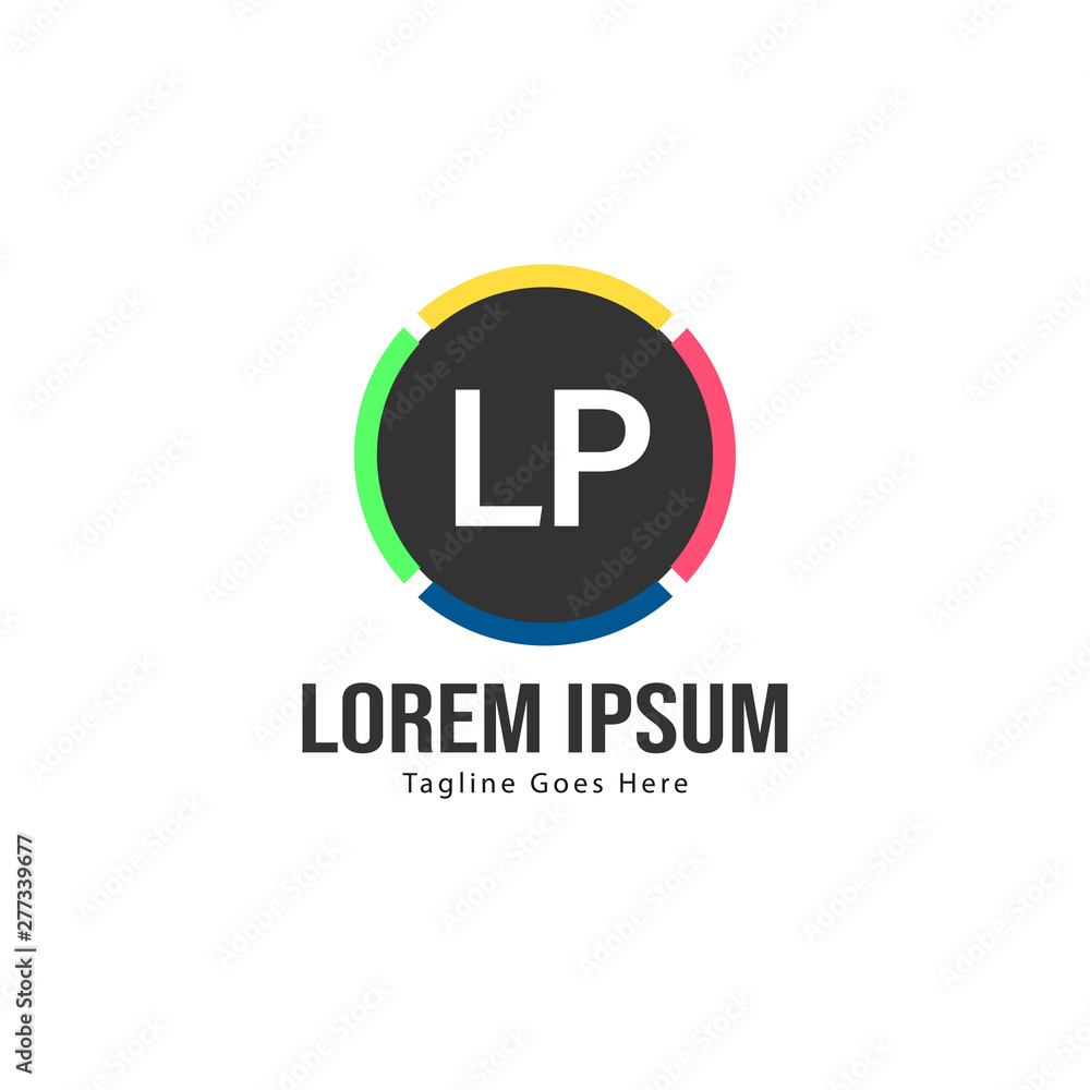 Fototapeta premium Initial LQ logo template with modern frame. Minimalist LQ letter logo vector illustration