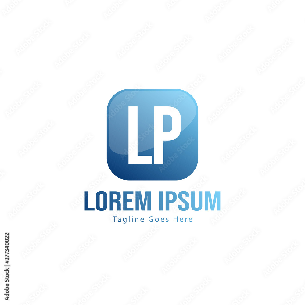 Initial LQ logo template with modern frame. Minimalist LQ letter logo vector illustration