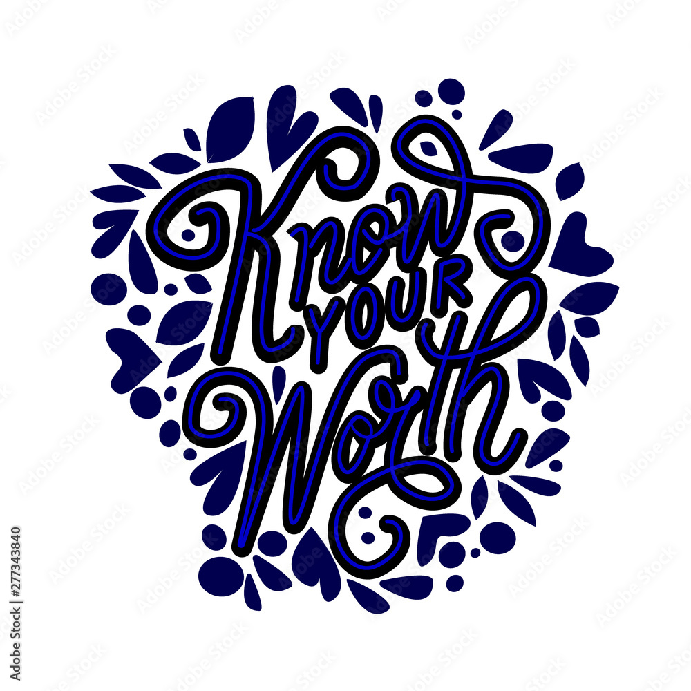 Vector hand drawn encouraging lettering positive phrase. Vector hand drawn encouraging lettering positive phrase.