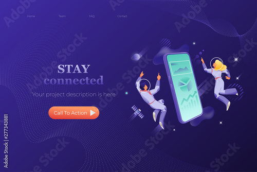 Modern Connection Header Template
