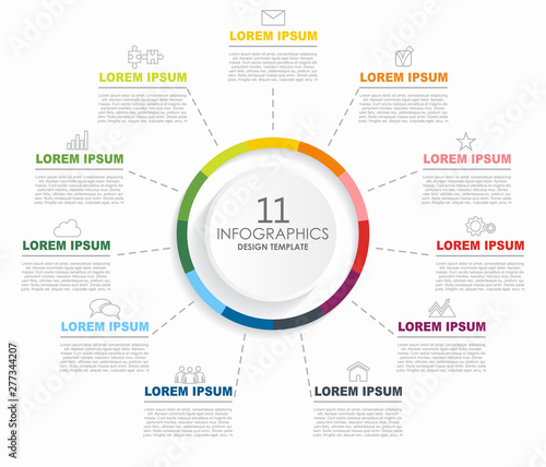 Infographic design template with place for your data. Vector illustration.