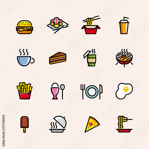 food icon set