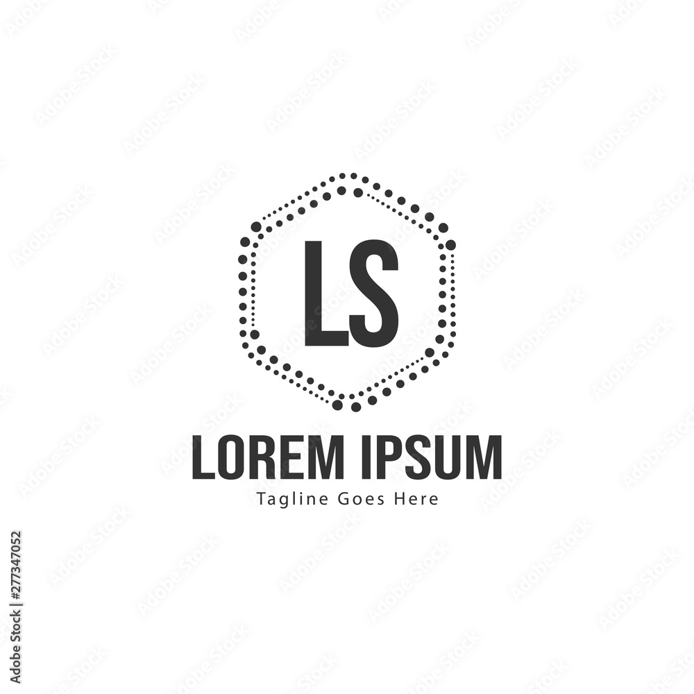 Initial LS logo template with modern frame. Minimalist LS letter logo vector illustration Initial LS logo template with modern frame. Minimalist LS letter logo vector illustration