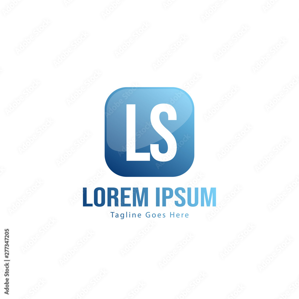 Initial LS logo template with modern frame. Minimalist LS letter logo vector illustration Initial LS logo template with modern frame. Minimalist LS letter logo vector illustration