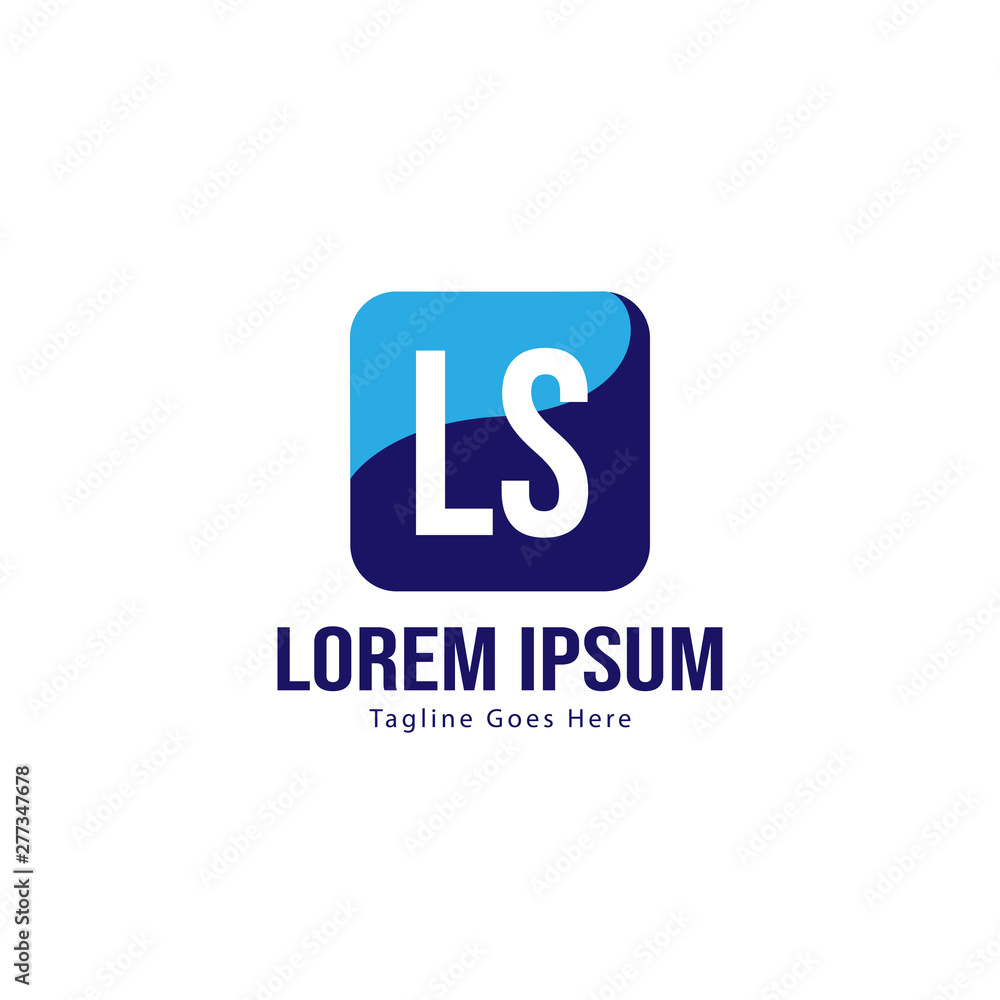 Initial LS logo template with modern frame. Minimalist LS letter logo vector illustration Initial LS logo template with modern frame. Minimalist LS letter logo vector illustration